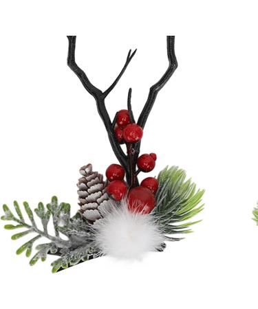 2 Pairs Christmas Hair Pins Reindeer Antlers Clips for Costume Party School Event - Buy Online on GoSupps.com