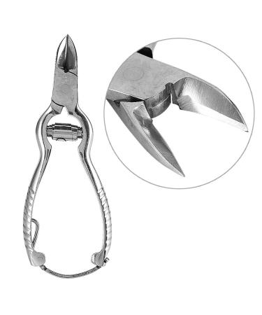 Cuticle Nipper Lightweight 5.3 * 2.2 * 0.5Inch Stainless Steel Compact Size Pedicure Tool Practical Adults for Home Nail Professional Salon
