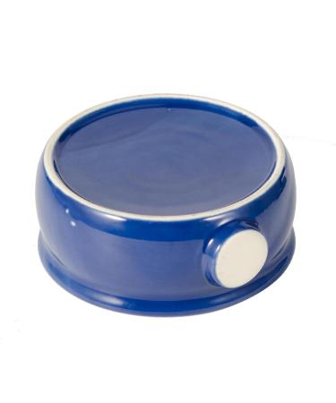 Perfk Ceramic Shaving Bowl - Durable Hairdresser Razor Cup with Wide Opening & Slippery Handle for Optimal Shaving Foam - Buy Online on GoSupps.com