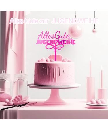 Custom Pink Youth Consecration Cake Topper | Acrylic Birthday Decoration for Boys & Girls - Buy Online on GoSupps.com