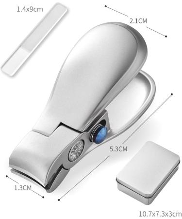 Portable Mini Nail Clipper & Scissors Set - Ultra Sharp Sturdy Design with Collection Container & Built-in Nail File for Fingernails & Toenails - Perfect for Travel - Buy Online on GoSupps.com