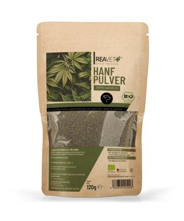 Reavet hemp powder for dogs 120g - natural calming and relaxation in fear or stress 100% natural left without additives hemp powder 120g