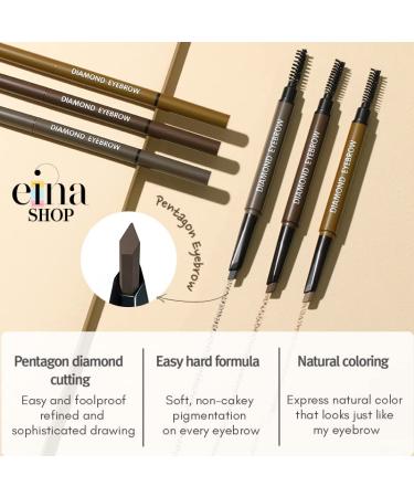 RiRe Diamond Cutting Eyebrow Duo Pack - 5-angle, 01 Grey Brown | Long-lasting Formula - Buy Online on GoSupps.com