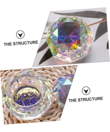 Crystal Glass Nail Crystal Bowl Nails Glass Dish Nail Liquid Dappen Bowl Nail Powder Storage Organizer Nail Dappen Bowl Nail Liquid Bowl Glass Containers Dappen Dish Ashtray Care - Buy Online on GoSupps.com