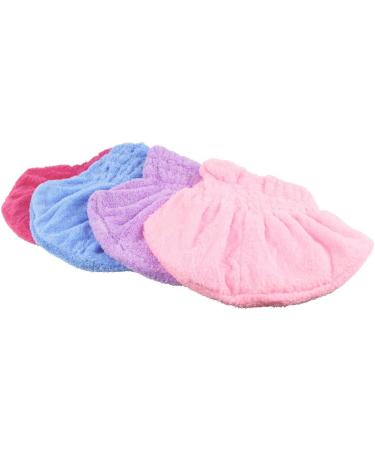 Dianoo 3pcs Cute Ultra Absorbent Dry Hair Cap Set - Bowknot Shower & Spa Caps for Women (Random Colors) - Ideal Hair Drying Solution - Buy Online on GoSupps.com