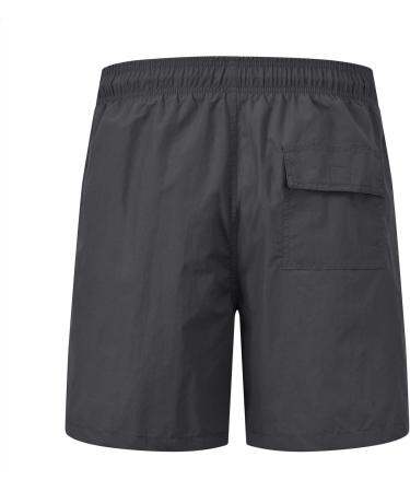 Donhobo Men's Quick-Drying Swim Shorts - Dark Gray Beach & Sport Trunks for Ultimate Comfort - Buy Online on GoSupps.com