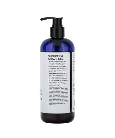 Mill Creek Botanicals Lemongrass Shower & Shave Gel - 14 fl oz | Natural Skin Care - Buy Online on GoSupps.com