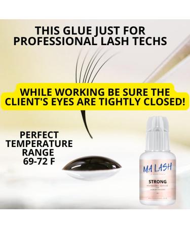 Strong Eyelash Extension Adhesive Glue - Ultra-Fast 0.5s Drying - 8 Weeks Retention - 5ml Professional-Grade Black for International Shipping - Buy Online on GoSupps.com
