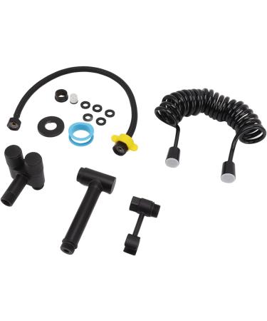 High Pressure Toilet Bidet Sprayer Kit - Modern Brass Toilet Spray for Women - Black Bathroom Fixture - International Shipping Available - Buy Online on GoSupps.com
