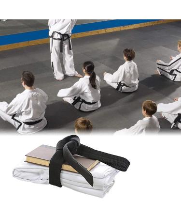 KRISMYA Black Karate Belt - 280 CM Solid Rank Martial Arts Belt for Taekwondo, Judo, and Karate - Buy Online on GoSupps.com