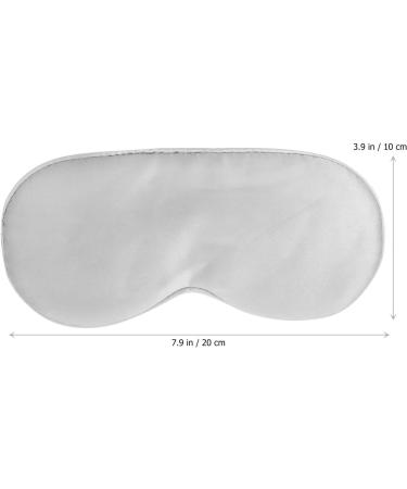 2pcs Silk Sleep Masks - Adjustable Eye Cover for Sleeping - Soft Light Grey Eye Pads & Blindfolds - Comfortable Travel Sleep Accessories - Buy Online on GoSupps.com