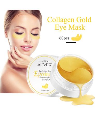 24k Gold Eye Treatment Mask with Collagen - Hydrating Under Eye Patches for Dark Circles, Puffiness, and Fine Lines - 30 Pairs - Buy Online on GoSupps.com