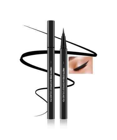 Boobeen Liquid Eyeliner Pen  Matte Eye Liner with Precision Tip  Long Lasting Eyeliner Pencil for Bold Eye Makeup  Glides on Smoothly 01