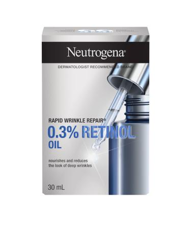Neutrogena Anti Aging Retinol Oil for Face Rapid Wrinkle Repair Face Serum and Eye Serum 30 Milliliters Face Oil