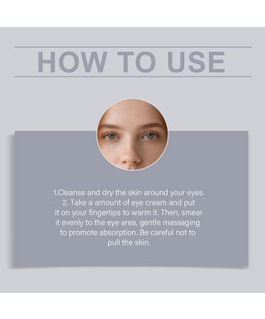  ACJZILQTJ Retinol eye cream for dark circles puffiness and wrinkles firming anti-aging serum brightening and moisturizing eye cream for youthful skin and a reduction of - Buy Online on GoSupps.com