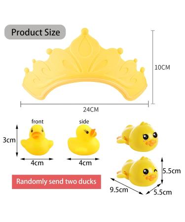 Shop BDSHUNBF Adjustable Silicone Shower Hood for Kids - Shampoo & Hair Washing Protection with Duck Toys - Buy Online on GoSupps.com