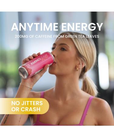 RSP NUTRITION AminoLean Energy Drink - Sugar Free Vegan Amino Acids No Jitters Berry Elixir 12 Pack - Buy Online on GoSupps.com