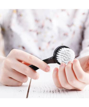 Raploy Soft Bristle Facial Cleansing Brush 3 Pack - Acrylic Handle for Exfoliating and Massage - Black Clear Purple (5.24x1.38) - Buy Online on GoSupps.com