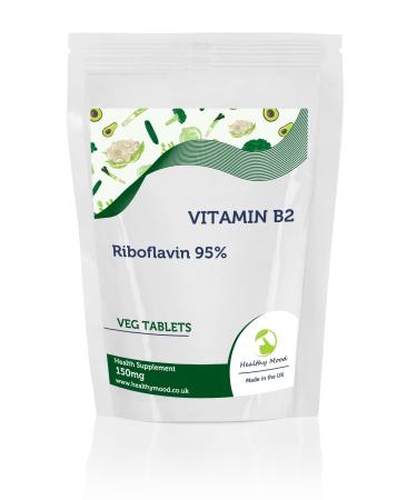 Vitamin B2 150mg x60 Tablets Pills Health Supplements Quality Nutrition Healthy Mood Quality Riboflavin 95%