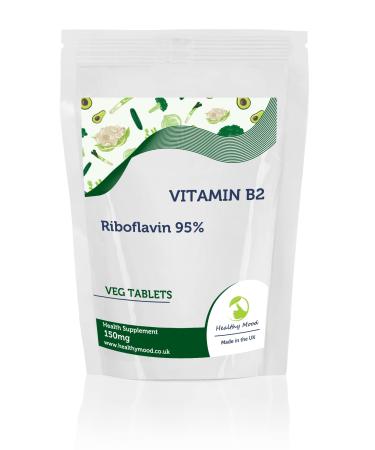 Vitamin B2 150mg x180 Tablets Pills Health Supplements Quality Nutrition Healthy Mood Quality Riboflavin 95%