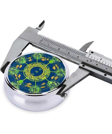 Yin Yang Totem Round Pill Box | 3 Compartment Portable Pill Organizer for Travel - Ideal Travel Accessory - Buy Online on GoSupps.com