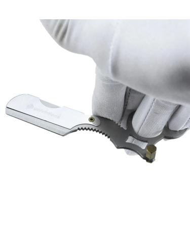 Premium Gold Black Silver Gear Shaped Handle Razors - Stainless Steel Hair Removal & Shaving Knife for Beard Face Eyebrows | International Shipping - Buy Online on GoSupps.com
