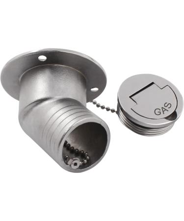 Shenghuiss 1-1/2 Stainless Steel Boat Deck Fill Kit | Gas/Water/DEO Fuel Cap | Marine Grade 316 Angled Neck | Keyless Cap | 38mm - Buy Online on GoSupps.com