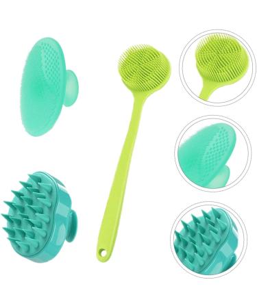 BELLIFFY 3 Piece Scalp Care Brush and Body Exfoliating Set: Back Scrubber, Shampoo Facial Scrubber, Hair and Body Massager - Buy Online on GoSupps.com