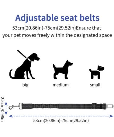 Dog Seat Belt for Cars UK|Adjustable Dog Travel Safety Belt|Dog Car Harness for Child Safety Seat|Adjustable Universal Dog Seatbelt for Car Travel (Black) - Buy Online on GoSupps.com