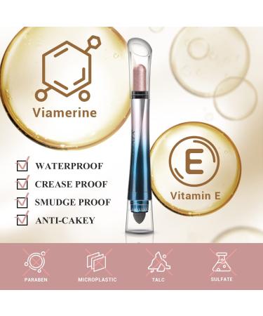 LUXAZA 24H Longwear Shimmer Primrose Pink Cream Eyeshadow Stick | Waterproof Eye Brightener & Highlighter Makeup Stick - 1PCS - Buy Online on GoSupps.com