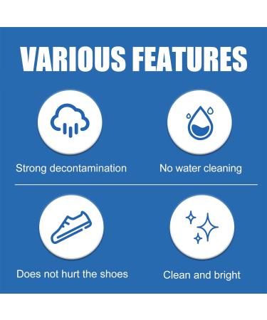 Shoe Cleaner Sneaker Cleaner With Sponge Sneaker Cleaning Set Shoe Polish Shoe Cleaning Cream For Sneakers Effective for Shoe Cleaning and Bleaching - Buy Online on GoSupps.com
