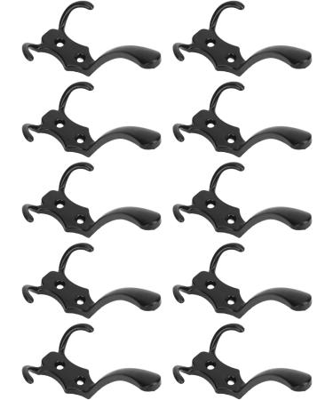 Miskall Black Coat Hooks Stylish Utility Set for Efficient Storage Home Office Zinc Alloy - Buy Online on GoSupps.com