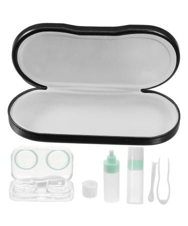 JECOMPRIS 1 set double -layer glasses case hard glasses case lentil storage set glasses storage box glasses organizer contact lens contacts colored lentils glasses case sunglasses as shown 16x7x5.5cm