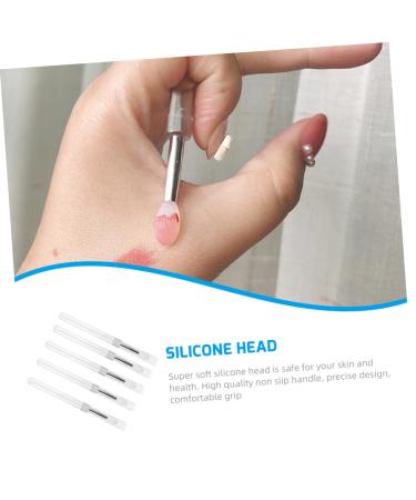 Buy 5pcs Silicone Lip & Eyeshadow Brush Set - Best Makeup Applicators for Lipstick Lip Balm and Eyeshadow - Beauty Supply for Flawless Makeup - Buy Online on GoSupps.com