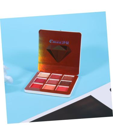 SKISUNO Eyeshadow Powder 9 Eyeshadow Metallic Eye Shadow Palettes Women Eye Shadow Makeup Palette Flash Shimmer Eyeshadow 1 count (Pack of 1) Red - Buy Online on GoSupps.com