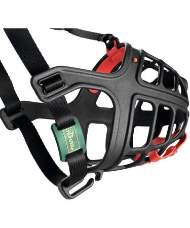 HUNTER ALBURY Dog Muzzle with Removable Poison Bait Protection - Size 6 Black | Shop Internationally for Quality Pet Products - Buy Online on GoSupps.com