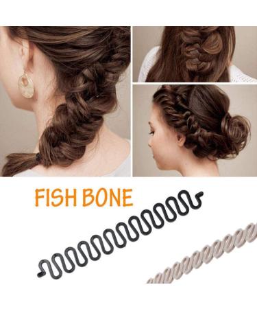 SRTYZ 9PCS Hair Styling Clips - French Braid Tool for Women's Hair - Black/White/Gray - Perfect for Easy Hairstyles & International Shipping - Buy Online on GoSupps.com