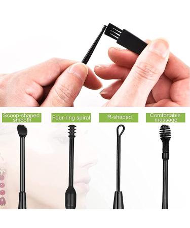 Tingdongwei 5-in-1 Stainless Steel Ear Cleaner Set - Reusable Ear Wax Removal Kit for Adults & Children - Black Storage Box Included - Buy Online on GoSupps.com