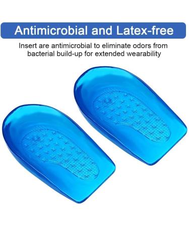 Buy Haofy Gel Heel Pillow Inserts - Orthopedic Silicone Cushion for Heel Spurs & Achilles Tendon Support - 1 Pair for Plantar Fasciitis Relief - Blue - Buy Online on GoSupps.com