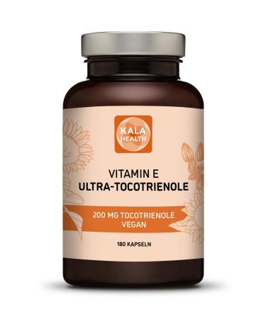 Kala Health Ultra Tocotrienol 200mg Vitamin E Vegan - All 4 Tocotrienols - Alpha Tocotrienol + Beta Tocotrienol + Gamma Tocotrienol + Delta Tocotrienol - No Tocopherol - Tocotrienol complex 180 - Buy Online on GoSupps.com