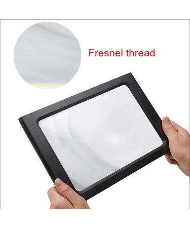 Magnifier for Reading Magnifying Glasses with Light Full Page Reading Magnifier with LED Lighted 3X Hands-Free Rectangular Magnifying Glass for Low Vision Seniors Repair Observation Vision - Buy Online on GoSupps.com
