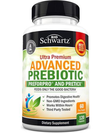 BioSchwartz Prebiotics Ultra premium Advanced Probiotics Preforpro and Preticx  - 120 Capsules 