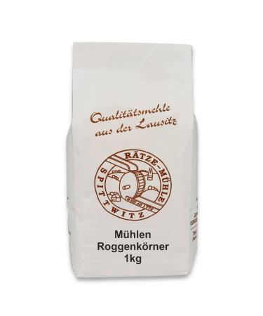 Mills Rye Grains 1kg - Fresh Whole Grain Cleaned Rye Kernels | High-Quality Rye from R tze Mill - Buy Online on GoSupps.com