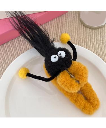 Limtula Adorkable Clown Furry Hair Claw Clips Colorful Hair Jaw Clip Furry Hair Catch Barrettes Ponytail Holder Hair Props Gray coffee - Buy Online on GoSupps.com