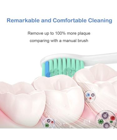 Relax Artist Replacment Brush Heads Compatible with Philips Sonicare E-Series Essence Xtreme Elite Advance and CleanCare Electric Toothbrush Toothbrush Replacment Heads Refills 6 Pack - Buy Online on GoSupps.com