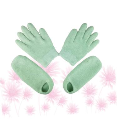 Beavorty 1 Set Booties Softening Socks Shoe Covers Gloves for Dry Cracked Hands Hand Lotion Gloves Softening Gloves Paraffin Gloves and Medical Socks Gel Spa Gloves Foot mask Protection - Buy Online on GoSupps.com