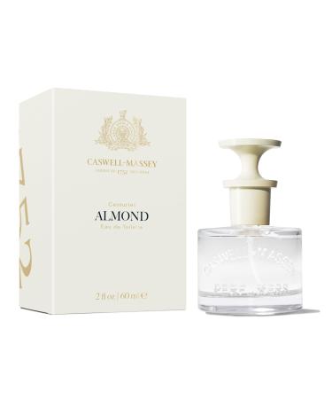 Caswell-Massey Almond Eau de Toilette Cherry Almond Flower Sandalwood Fragrance Perfume for Women 2.0 Fl Oz Almond 2 Fl Oz (Pack of 1)