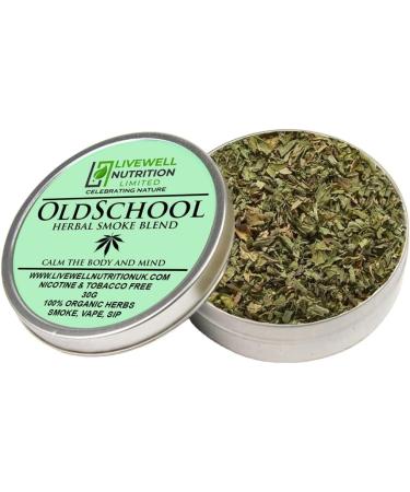 Organic Herbal Smoke Mix (Oldschool) 30g - Peaceful & Calming Blend with Fresh Full Body Notes - Buy Online on GoSupps.com