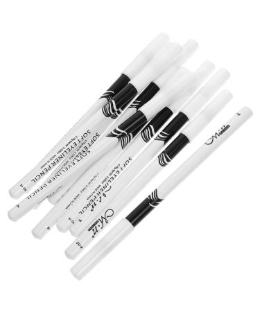 FOMIYES 20 Pcs Lying Silkworm Eyeliner Waterproof Eyeliner Cosmetic Eyeliners Beautiful Eyeliner Pens Brush 1 count (Pack of 1) Whitex2pcs