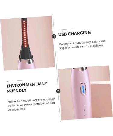 NOLITOY Heated Eyelash Curler - 3 Temperature Gears Mini Eye Lash Curling Tool for Natural Lashes Hot Lash Curler in Pink - Buy Online on GoSupps.com